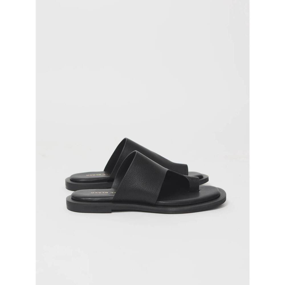 NEW ALL BLACK women's one side slide in black